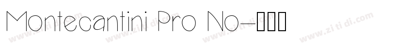 Montecantini Pro No字体转换